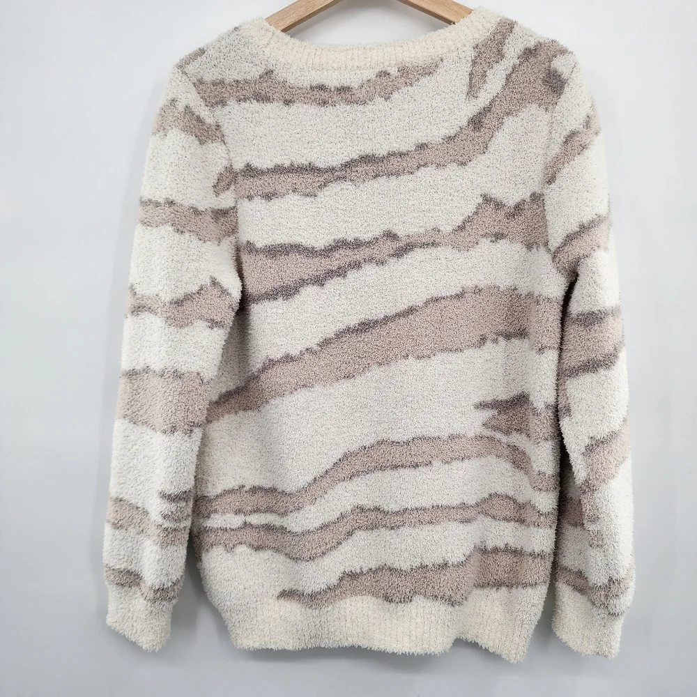 NWT Barefoot Dreams CozyChic Seaside Pullover Crewneck Sweater - Picture 4 of 8